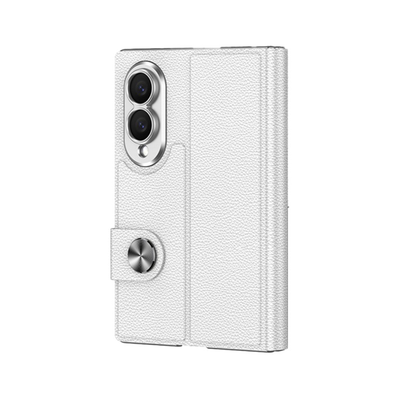 Galaxy Z Fold 8 Case Carbon Fiber Design Magnetic Buckle Card Holder Zore Kıpta Zegna Cover - 3