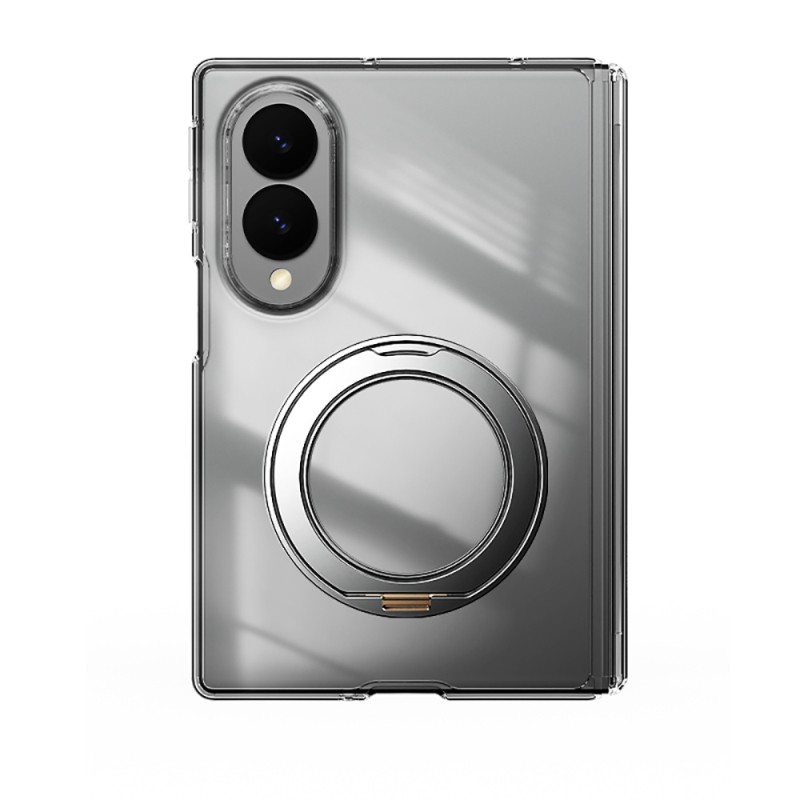 Galaxy Z Fold 8 Case M-safe Charging Enabled Transparent Hard PC Wlons Pita Stand Cover - 1