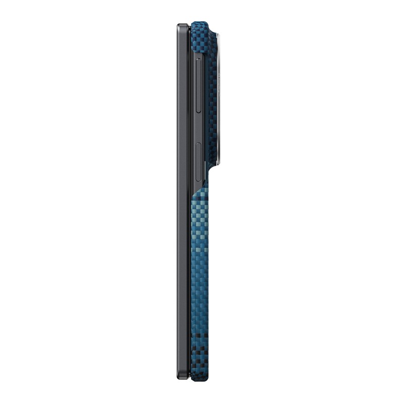 Galaxy Z Fold 8 Case M-safe Charging Feature Aramid Carbon Fiber Pitaka Tactile Woven Sunset-Moonrise Series Cover - 4