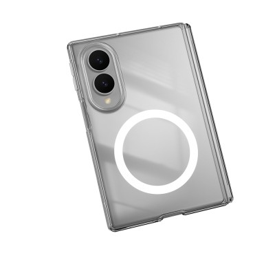 Galaxy Z Fold 8 Case M-safe Charging Feature Transparent Hard PC Wlons Pita Cover - 3