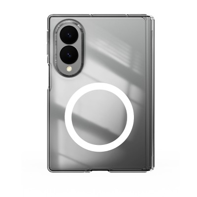 Galaxy Z Fold 8 Case M-safe Charging Feature Transparent Hard PC Wlons Pita Cover - 1
