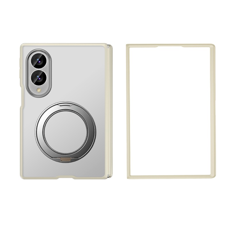 Galaxy Z Fold 8 Case with M-safe Charging Feature, Matte Hard PC Back, Wlons Vena Stand Cover - 5