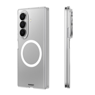 Galaxy Z Fold 8 Case with M-safe Charging Feature, Youngkit Clear Series Cover - 3