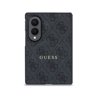 Galaxy Z Fold 8 Kılıf Guess Orjinal Lisanslı M-safe Şarj Özellikli PU Deri 4G Desenli Yazı Logolu Kapak - 9