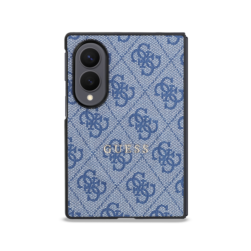 Galaxy Z Fold 8 Kılıf Guess Orjinal Lisanslı M-safe Şarj Özellikli PU Deri 4G Desenli Yazı Logolu Kapak - 16
