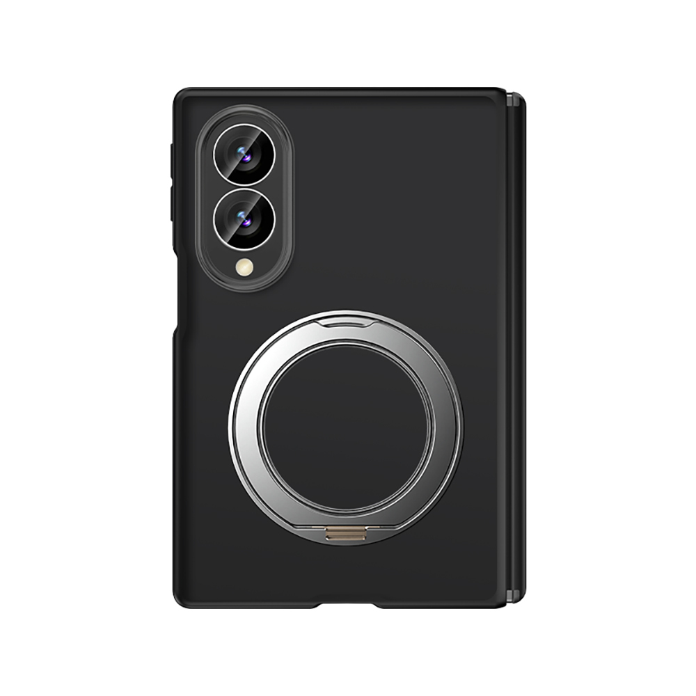 Galaxy Z Fold 8 Kılıf M-safe Şarj Özellikli Arkası Mat Sert PC Wlons Vena Standlı Kapak - Siyah