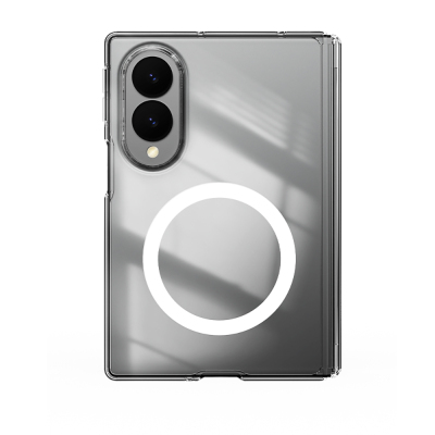 Galaxy Z Fold 8 Kılıf M-safe Şarj Özellikli Transparan Sert PC Wlons Pita Kapak - Wlons