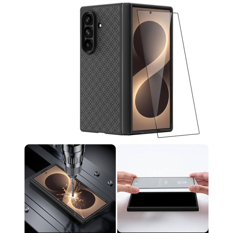 Galaxy Z Fold 8 Ultra Benks ArmorPro ArmorGrid Grand Combo Triple Accessory Set (Front & Back Kevlar Carbon Cover + Screen Protector) - 21