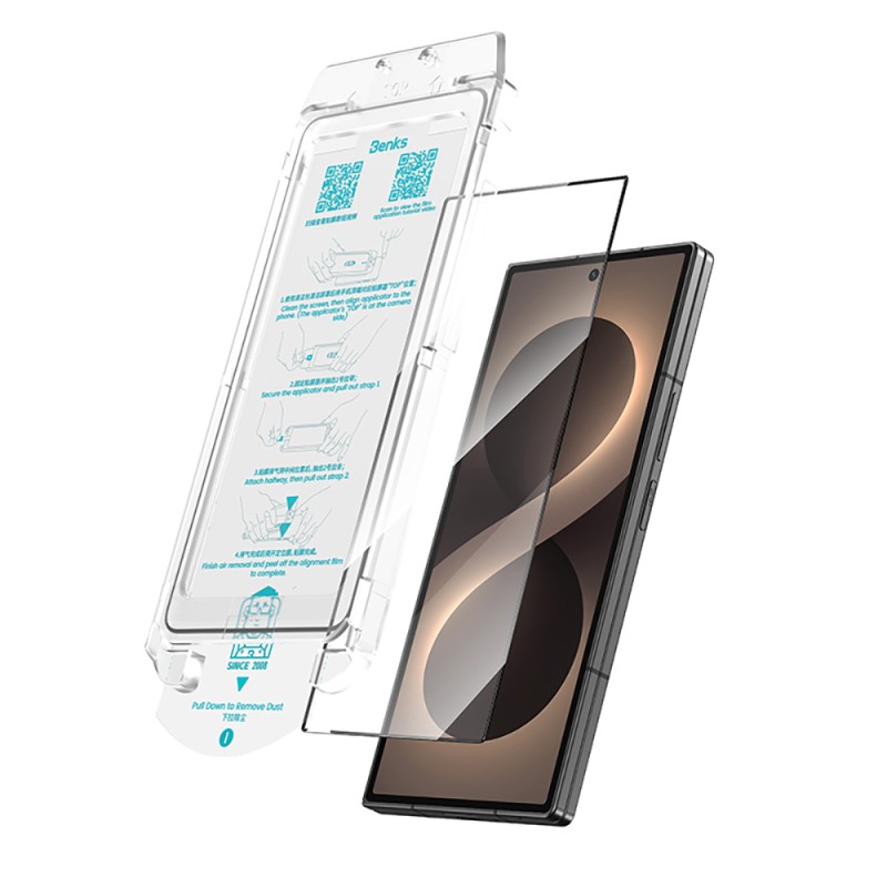 Galaxy Z Fold 8 Ultra Benks Glass Warrior AR Ön Çerçeve Uyumlu Cam Ekran Koruyucu + Kolay Uygulama Aparatı - 3