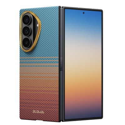 Galaxy Z Fold 8 Ultra Case M-safe Charging Feature Aramid Carbon Fiber Pitaka Sunset 2.0 California Dream Series Cover - 2