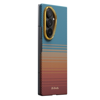 Galaxy Z Fold 8 Ultra Case M-safe Charging Feature Aramid Carbon Fiber Pitaka Sunset 2.0 California Dream Series Cover - 8