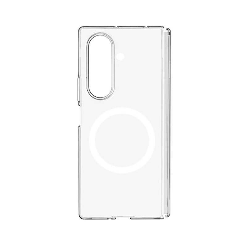 Galaxy Z Fold 8 Ultra Case M-safe Charging Feature Transparent Hard PC Wlons Pita Cover - 2