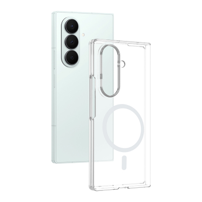Galaxy Z Fold 8 Ultra Kamera Korumalı M-Safe Şarj Özellikli Şeffaf Zore London Sert PC Kapak - Zore