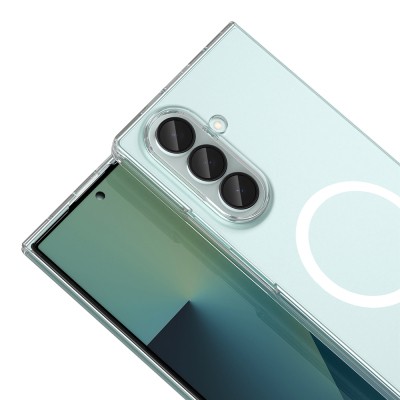 Galaxy Z Fold 8 Ultra Kamera Korumalı M-Safe Şarj Özellikli Şeffaf Zore London Sert PC Kapak - 2