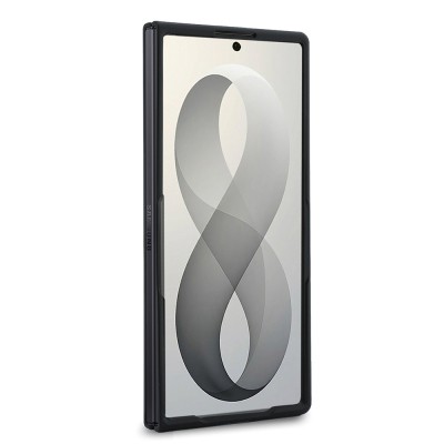 Galaxy Z Fold 8 Ultra Kılıf Guess Orjinal Lisanslı M-safe Şarj Özellikli 4G Desenli Yazı Logolu PU Deri Kapak - 12