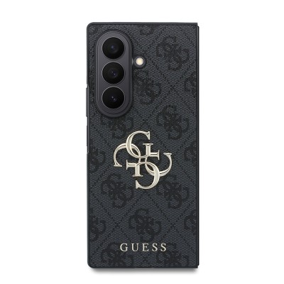 Galaxy Z Fold 8 Ultra Kılıf Guess Orjinal Lisanslı PU Deri 4G Desenli Yazı Logolu Kapak - 4