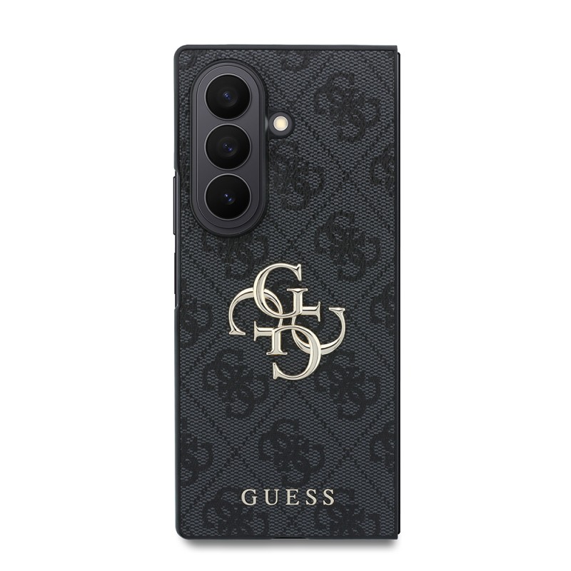Galaxy Z Fold 8 Ultra Kılıf Guess Orjinal Lisanslı PU Deri 4G Desenli Yazı Logolu Kapak - 4