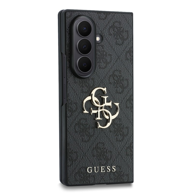 Galaxy Z Fold 8 Ultra Kılıf Guess Orjinal Lisanslı PU Deri 4G Desenli Yazı Logolu Kapak - 5