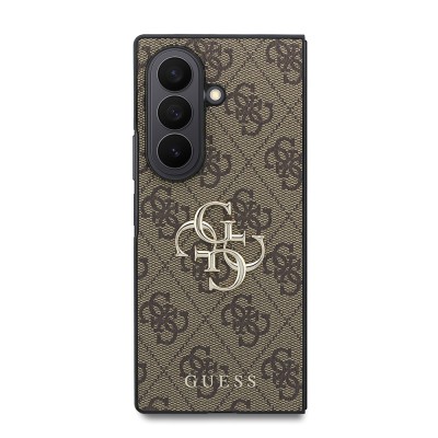 Galaxy Z Fold 8 Ultra Kılıf Guess Orjinal Lisanslı PU Deri 4G Desenli Yazı Logolu Kapak - 10