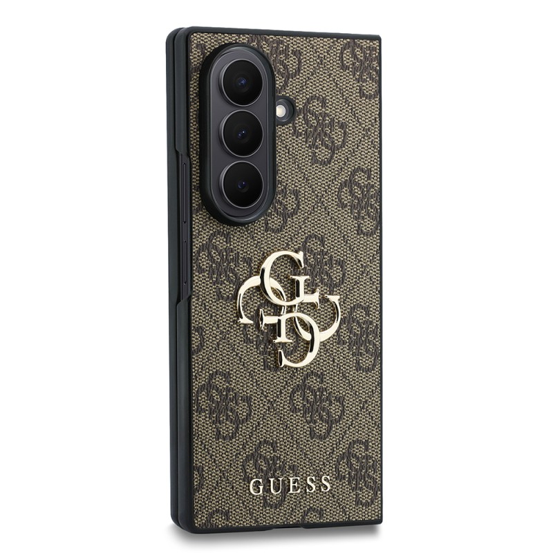 Galaxy Z Fold 8 Ultra Kılıf Guess Orjinal Lisanslı PU Deri 4G Desenli Yazı Logolu Kapak - 11