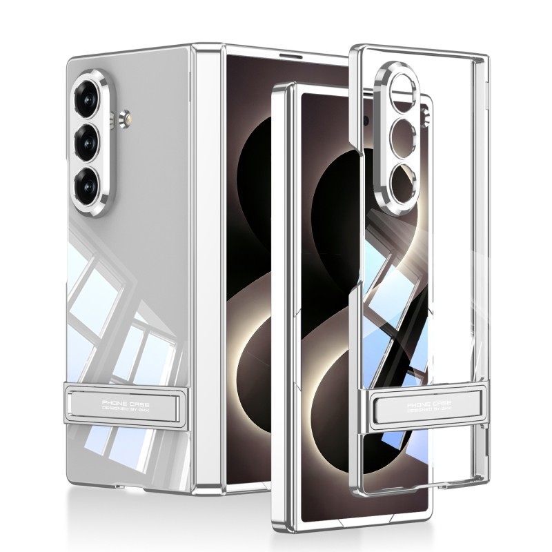 Galaxy Z Fold 8 Ultra Kılıf Kamera Korumalı Şeffaf Tasarımlı Zore Lego Standlı Kapak - 3
