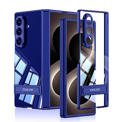 Galaxy Z Fold 8 Ultra Kılıf Kamera Korumalı Şeffaf Tasarımlı Zore Lego Standlı Kapak - 4