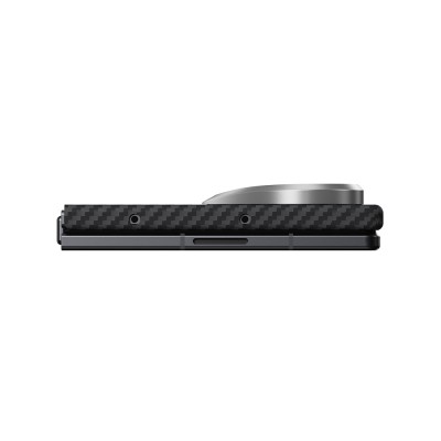 Galaxy Z Fold 8 Ultra Kılıf M-safe Şarj Özellikli 600D Aramid Karbon Fiber Pitaka Edge Serisi Black-Grey Twill Kapak - 5