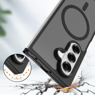 Galaxy Z Fold 8 Ultra Kılıf M-Safe Şarj Özellikli Kamera Korumalı Zore Lunex Kapak - 3