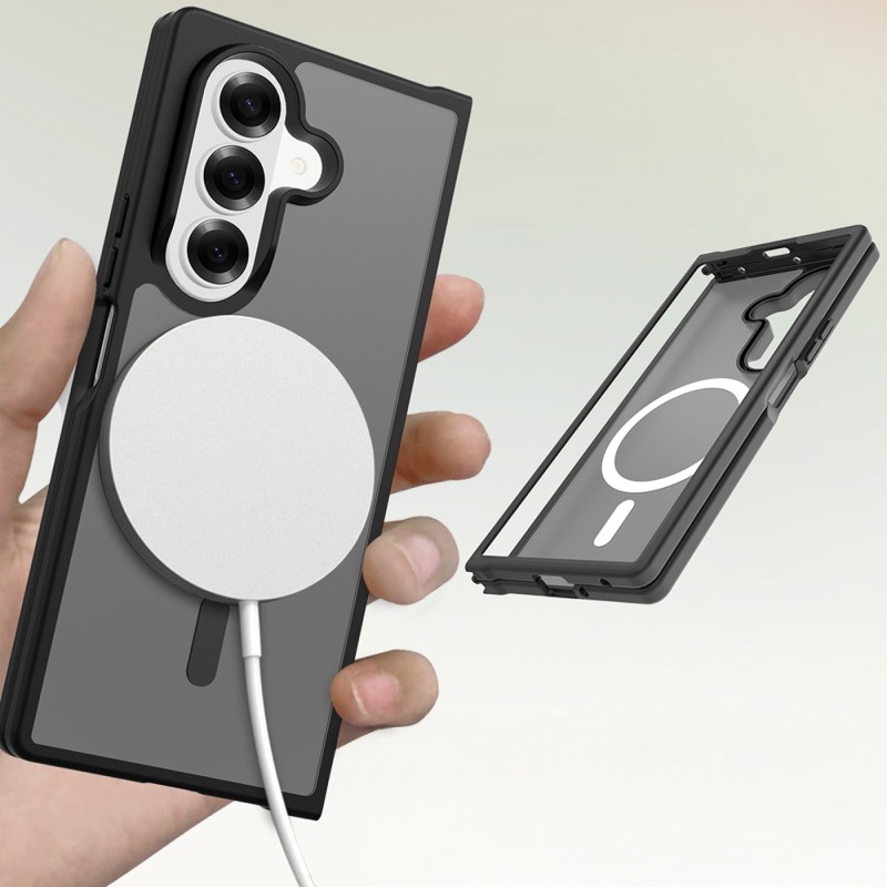 Galaxy Z Fold 8 Ultra Kılıf M-Safe Şarj Özellikli Kamera Korumalı Zore Lunex Kapak - 4