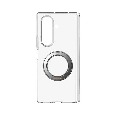 Galaxy Z Fold 8 Ultra Kılıf M-safe Şarj Özellikli Transparan Sert PC Wlons Pita Standlı Kapak - 2