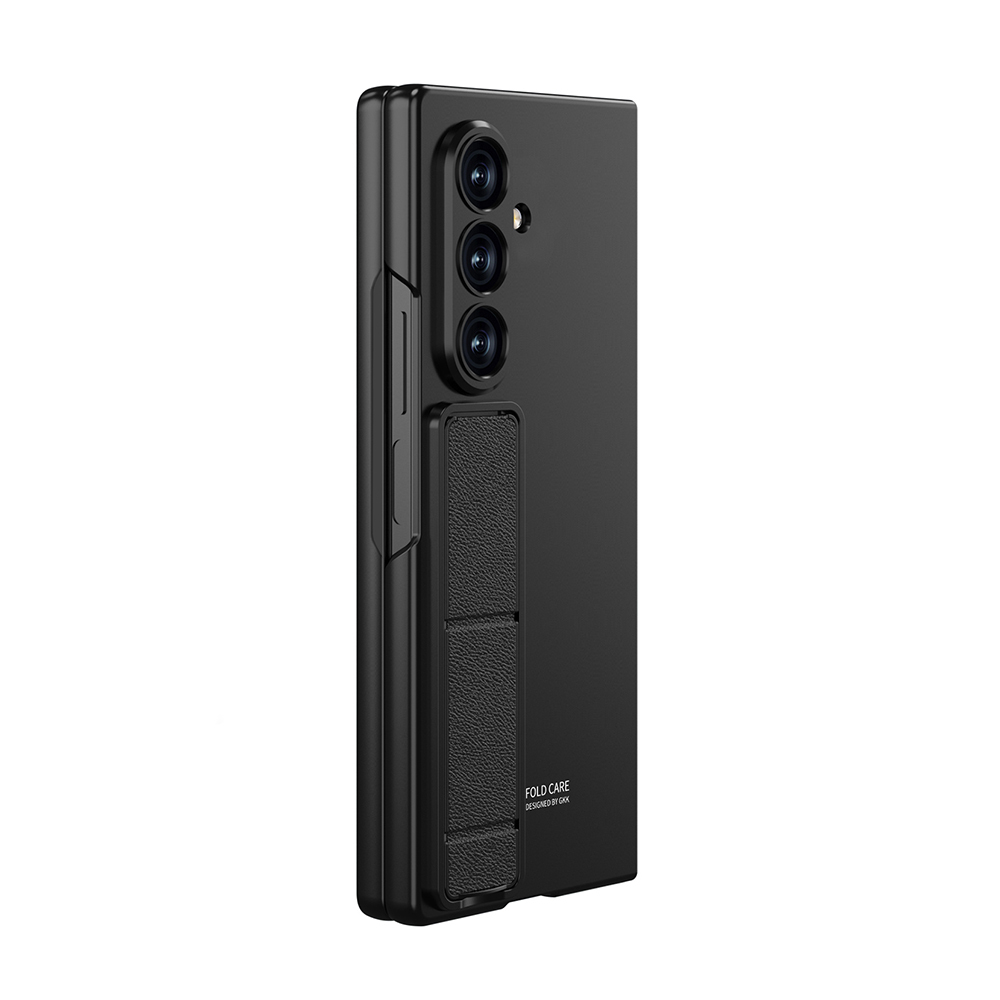 Galaxy Z Fold 8 Ultra Kılıf Standlı Zore Kıpta Qstand Kapak - Siyah