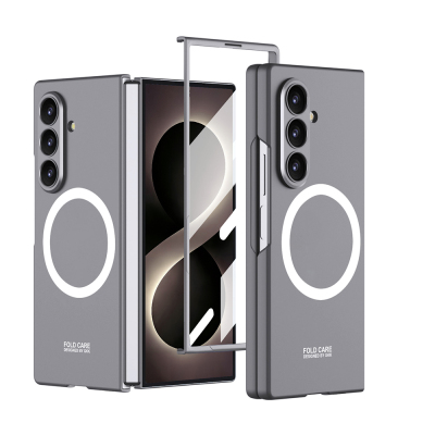 Galaxy Z Fold 8 Ultra Kılıf Wireless Şarj Özellikli Zore Kıpta M-safe Kapak - GKK