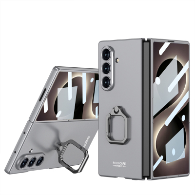 Galaxy Z Fold 8 Ultra Kılıf Zore Kıpta Flip Ring Kamera Korumalı Kapak - GKK