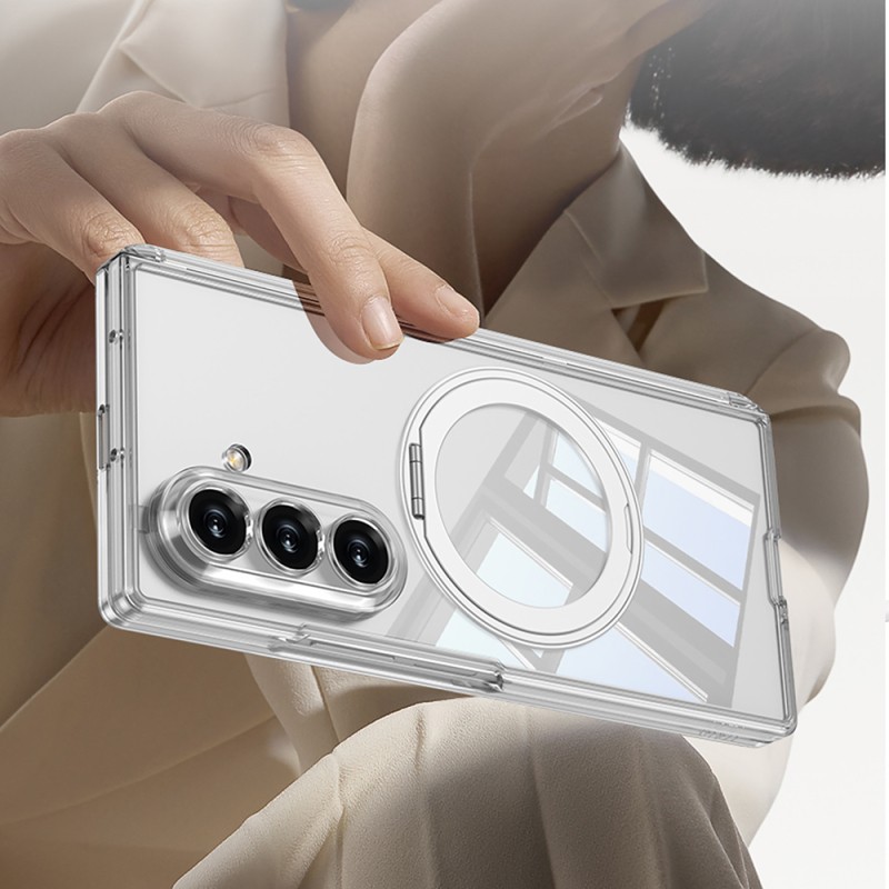 Galaxy Z Fold 8 Ultra M-safe Şarj Özellikli Zore Kıpta KPT-02 Standlı Kapak - 4