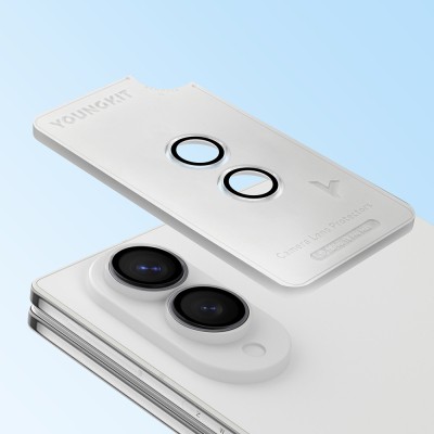 Galaxy Z Fold 8 Youngkit Alloy Original Anti-Glare Camera Lens Protector + Easy Application Tool - 4