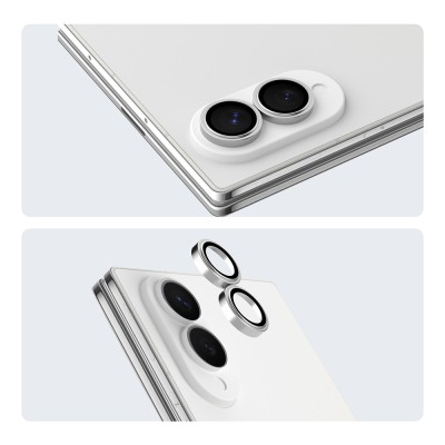 Galaxy Z Fold 8 Youngkit Alloy Original Parlama Önleyici Kamera Lens Koruyucu + Kolay Uygulama Aparatlı - 5