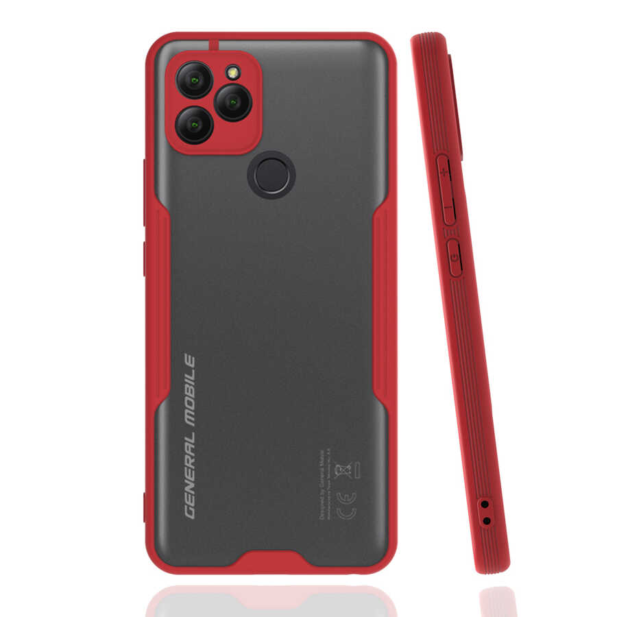 General Mobile 21 Kılıf Zore Parfe Kapak - Kırmızı