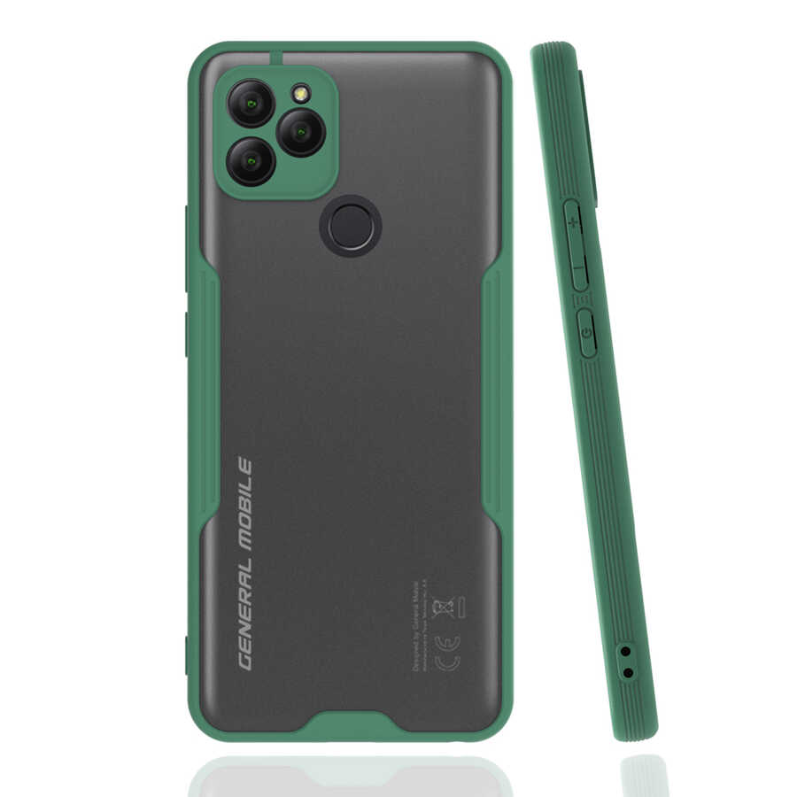 General Mobile 21 Kılıf Zore Parfe Kapak - Koyu Yeşil