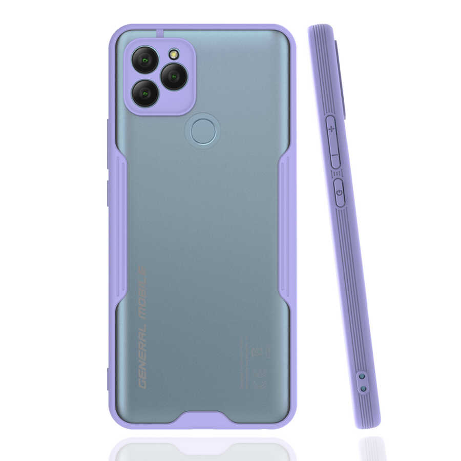 General Mobile 21 Kılıf Zore Parfe Kapak - Mor
