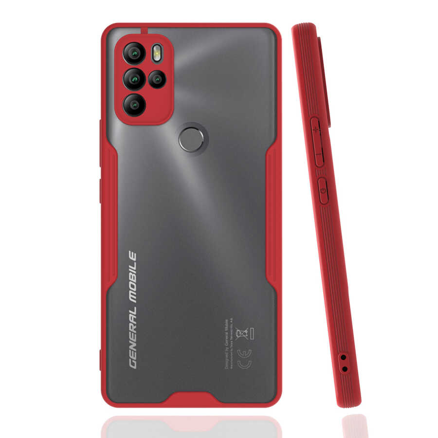 General Mobile 21 Pro Kılıf Zore Parfe Kapak - Kırmızı