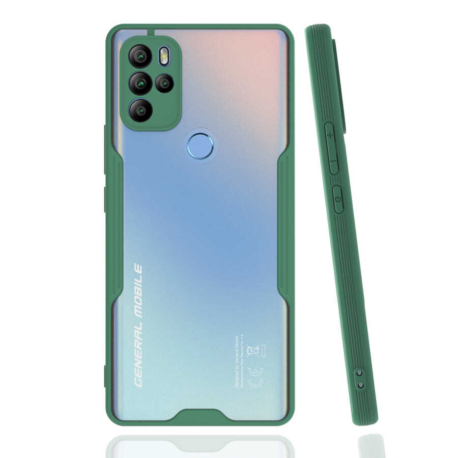 General Mobile 21 Pro Kılıf Zore Parfe Kapak - Koyu Yeşil