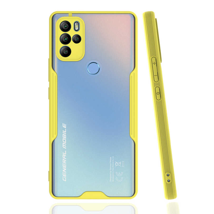 General Mobile 21 Pro Kılıf Zore Parfe Kapak - Sarı