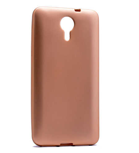 General Mobile 4G Android One Kılıf Zore Premier Silikon Kapak - Gold