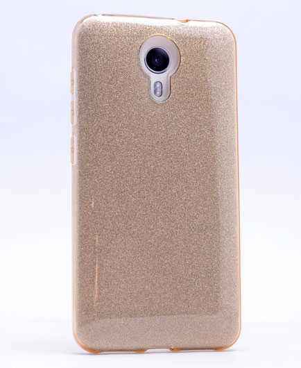 General Mobile 4G Android One Kılıf Zore Shining Silikon - Gold