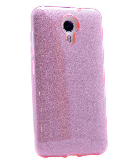 General Mobile 4G Android One Kılıf Zore Shining Silikon - Rose Gold