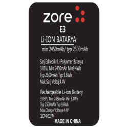 General Mobile Discovery E3 Zore A Quality Compatible Battery - Zore