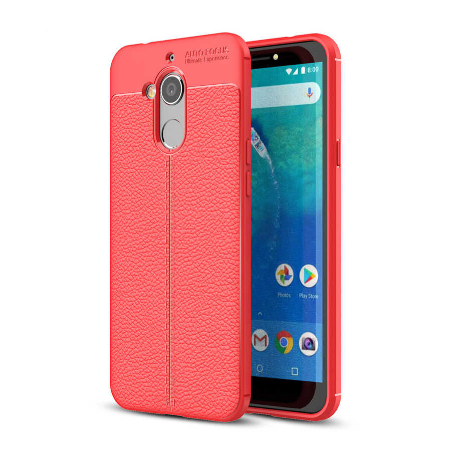 General Mobile 8 Go Kılıf Zore Niss Silikon Kapak - Kırmızı
