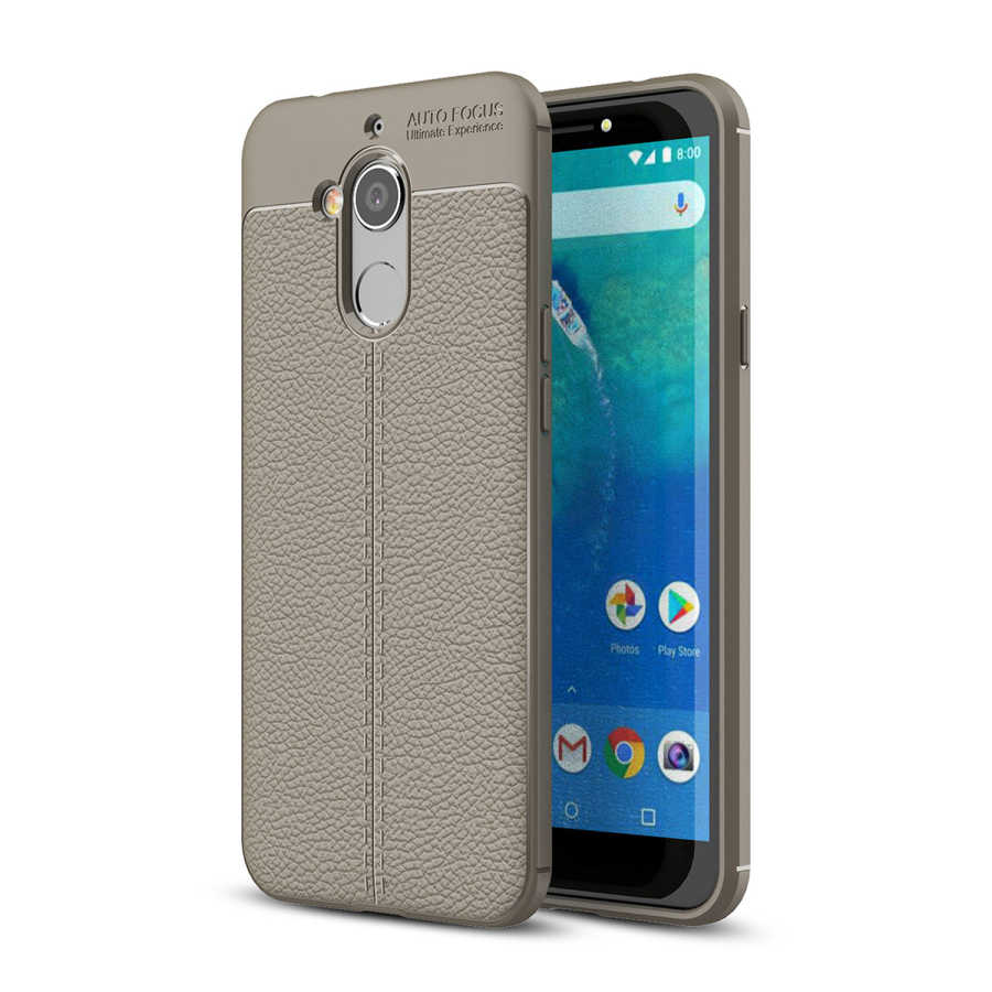 General Mobile 8 Go Kılıf Zore Niss Silikon Kapak - Gri