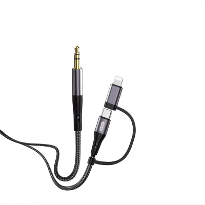 Go Des GAC-172 2in1 Type-C & Lightning to 3.5mm AUX Audio Kablo 1M - Go Des
