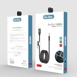 Go Des GAC-365 Type-C To Aux Audio Kablo - Thumbnail